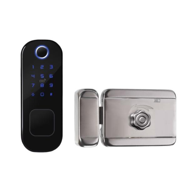 Cheap Smart Automatically Lock for Glass Doo with Screen 5 Ways Unlock and App Control for sale