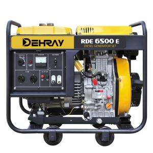Open Frame 5KW Single phase Portable Silent Deisel Generators With AVR EPA Certification