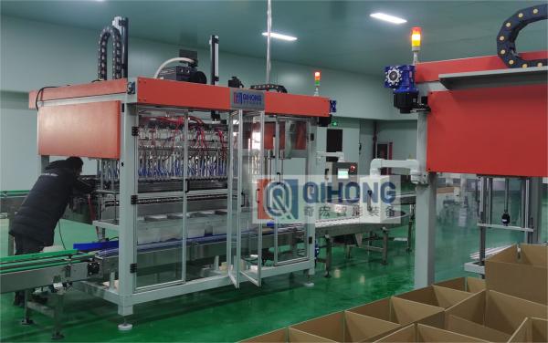 Cheap Two Axis Automatic Carton Packing Machine, 15 Boxes/Min, 3 Working Stations for sale