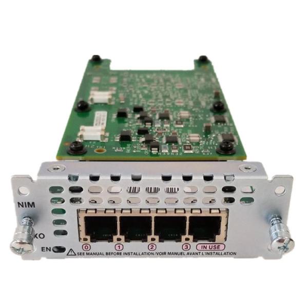 Cheap NIM-4FXO 4 Port Network Interface Module NIM-4FXO= Green Grey for sale