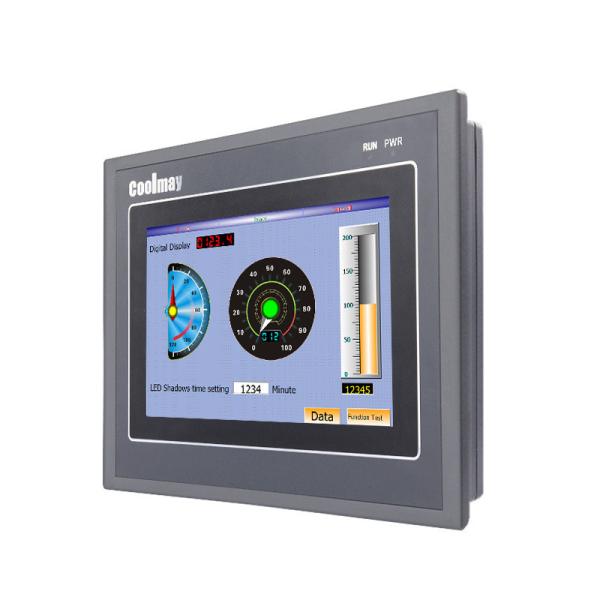 Cheap 800*480 Pixels PLC HMI All In One RS232 Touch Screen Passive NPN Input Ethernet Port for sale
