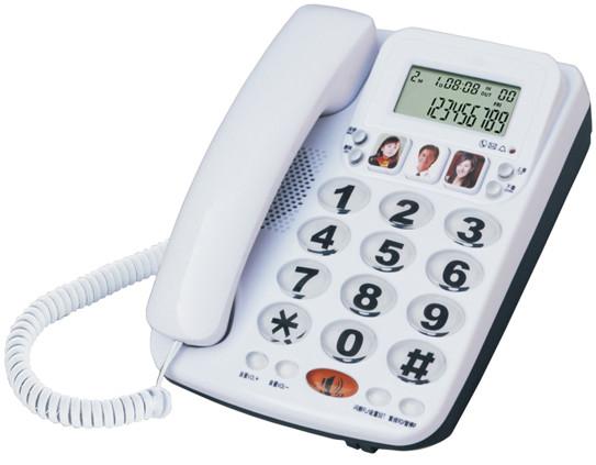 Cheap Caller ID phone with shinny surface for sale