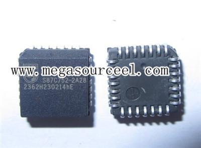 Cheap MCU Microcontroller Unit S87C752-2A28-  -80C51 8-bit microcontroller family 2K/64 OTP/ROM, 5 channel 8 bit A/D, I for sale