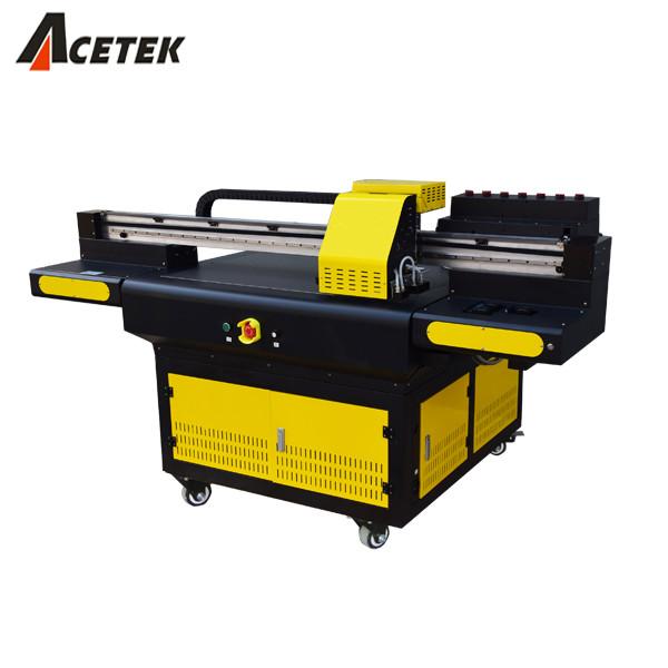 Cheap Acetek UV Flatbed Printer , Mobile Cover CMYK Digital UV Flatbed Printing Machine for sale