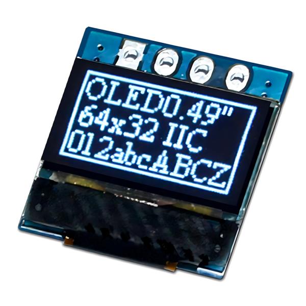 Cheap 0.49 Inch Graphic OLED Display With 4 Header Pin SSD1315 Support I2C Interface for sale