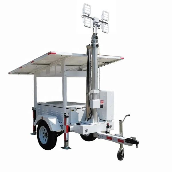 Cheap Strong Mobility Portable Solar Led Light Trailer For Mining lighting for sale