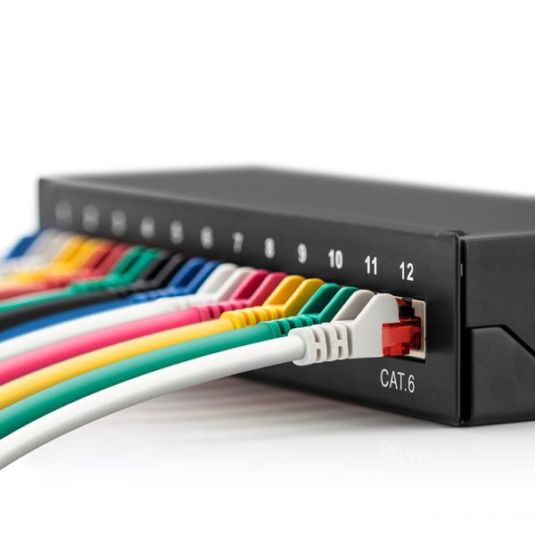 Cheap 12 Port Pacthpanel UTP Wall Mount RJ45 Patch Panel Cat6 Cable Distributor Distributor Box Splitter for sale