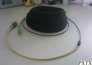China LSZH Simplex Duplex FTTH Fiber Optic Cable Single Mode With SC Fast Connector on sale