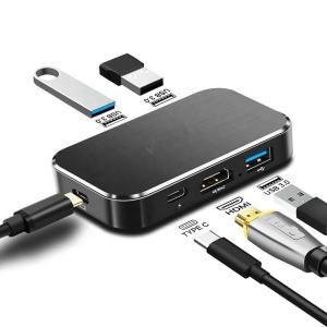 Best HUB 4K 60HZ USB C To HDMI Adapter 100W PD Charging 3 USB 3.0 Connector For MacBook wholesale