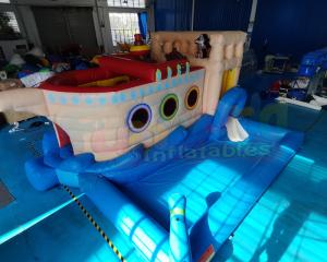 0.55mm PVC Inflatable Bounce House Combo Water Slide Bouncer