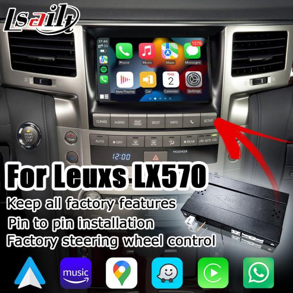 Cheap Lexus LX570 wireless Carplay Android auto OEM style upgrade interface box for sale