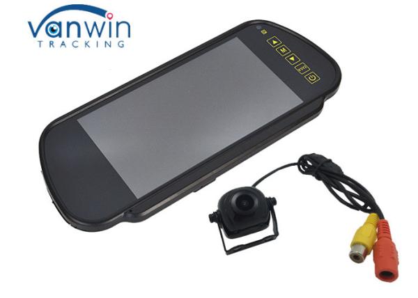 Cheap 7 Inch Windshield Car Rear View TFT LCD Monitor Mirror Monitor with 2 video inputs for sale