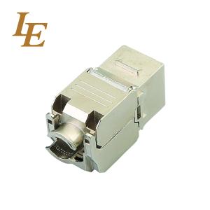 China Shielded CAT6 CAT6A CAT7 Coupler Network Keystone Jack For Patch Panel / Server Rack on sale