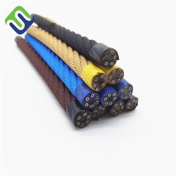 Cheap 16mm 6 Strand Twist PP Combination Rope With Accessories For Climbing Net for sale