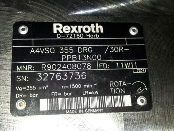 Cheap Rexroth A4VSO355 Series Piston Pump A4VSO355DR/30R-PPB13N00 Stock available for sale