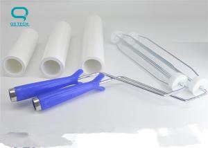 China 8 Cleanroom Sticky Roller PE High Sticky With Long Handle on sale