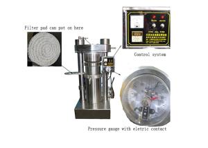 China Automatic Hydraulic Oil Cold Press 96 Kg/H Cocoa Butter Press Machine 60 MPa on sale