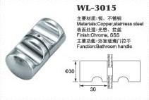 China 2PCs back to back Cylinder Shower Door Handle Pull Knobs Chrome Stainless Steel customized door knob WL-3015 on sale
