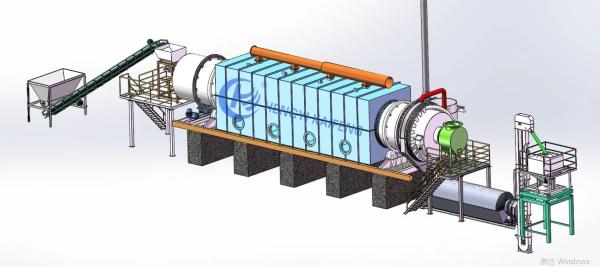 Cheap Dependable Ignition Horizontal Carbonization Furnace For Charcoal Semi Auto for sale