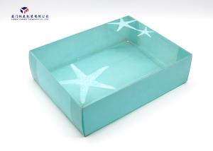 China Full Blue Color PET Custom Printed Plastic Boxes Easily Assembled Long Life Time on sale