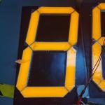 100MCD 16 Inch Single Digit Seven Segment Led Display