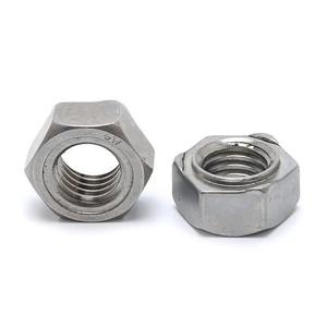 Stainless Steel Hexagon Weld Nuts DIN929 Custom Hex Spot Welding Nut DIN929 Pine Nut