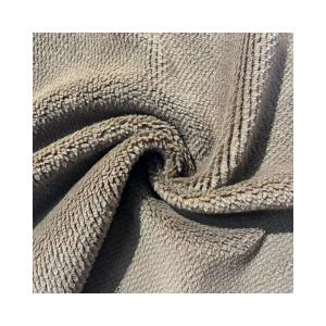 Best Soft Hand Feeling Knitted Weft Polyester Fleece Fabric for Garments/Toys 100% Polyester wholesale