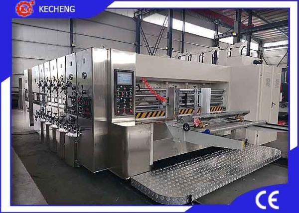 Cheap Top Printing 5 Color Flexo Printer Slotter Die Cutter Stacker  Economic Model for sale