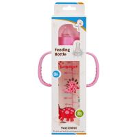 China Odorless BPA Free Double Handle PP Newborn Baby Feeding Bottle for sale