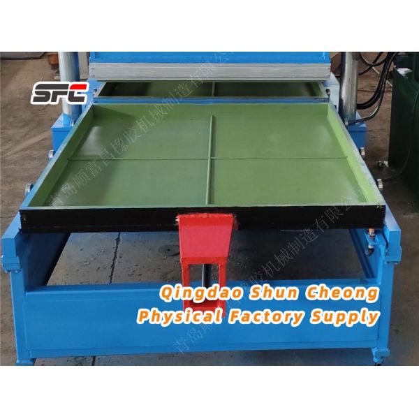 Rubber Tile Vulcanizing Machine with Push-Pull Device 550×550×45 Heating Plate and 4 Layers for Efficient Floor Tile Production