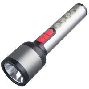 China LED Rechargeable Flashlight  ABS Aluminum 1LED COB  1200MAH With Type - C  Charging 5*5*18cm on sale