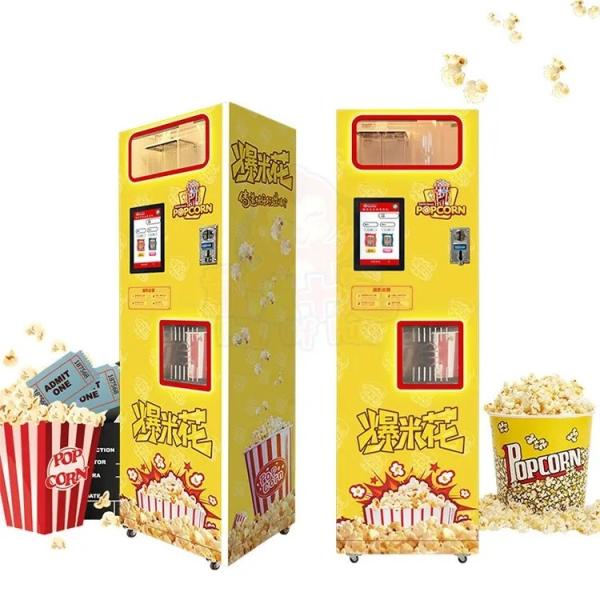 Cheap Customized Commercial Popcorn Machine Automatic Popcorn Vending Machine Hot Air Popcorn Making Machine for Cinema Mall for sale