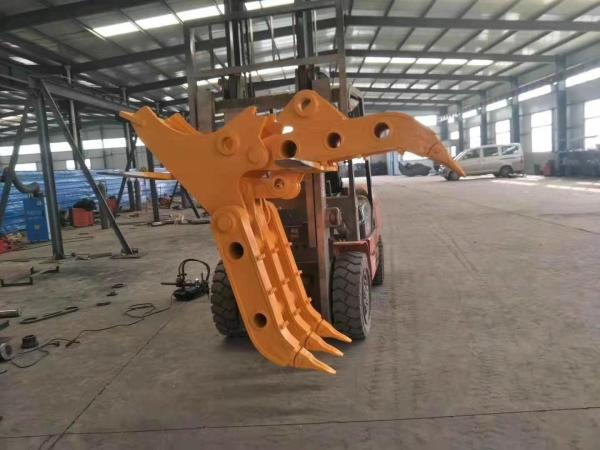 Cheap Non-Rotating Rotating System Product 9Ton Excavator Manual Type Log Grapple Customized Jaw Open Wood Grapple for sale