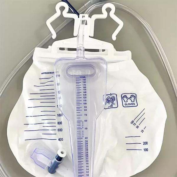 Cheap Disposable Urine Drainage Bag Urine Meter System Medical External Urine Bag 2000ml for sale