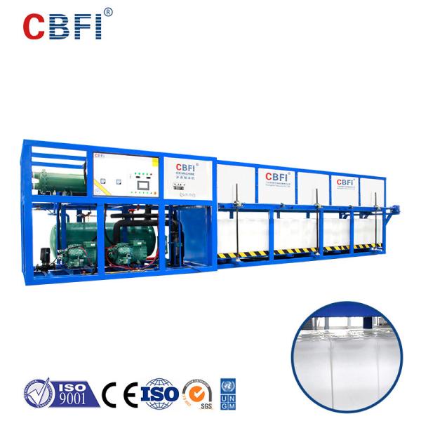 Cheap Industrial Automatic Ice Block Machine Direct Cooling With Packing And Storage System for sale