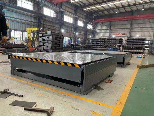 Cheap 12T Stationary Loading Dock Leveler / Container EN1398 Pull Chain I Beam Reinforcement Ramp for sale