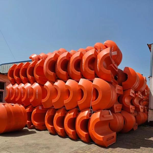 Cheap HDPE Pipe Floater With Good Flexibility Hot Galvanized Steel Bolts And Nuts for sale