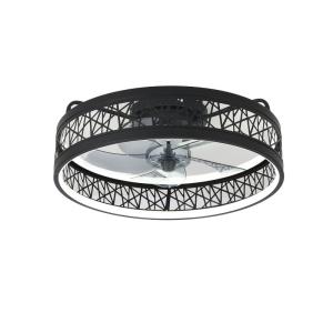 China Modern Ceiling Chandelier Fan With Remote Control Dining Room Bedroom ABS 50cm Large LED Ceiling Fans on sale