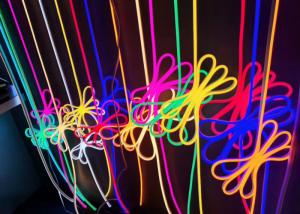 Dome 5050 SMD LED Pure Silicone Neon Flex Strips With 24V RGB Color Changing