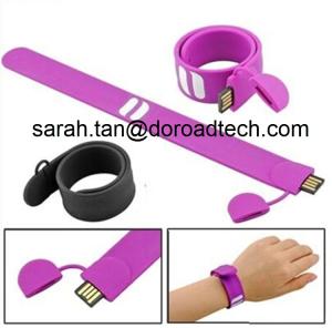 Customized New Silicone Bracelet USB Pen Drive, Real Capacity USB Memory Sticks