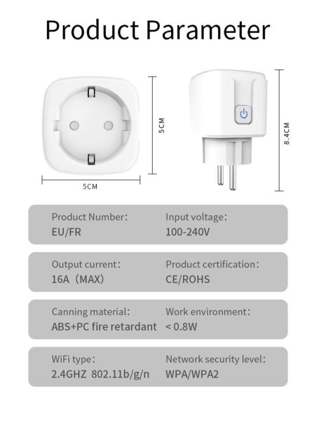 Cheap 110-240V Smart Socket Plug with Timer Function and Energy Monitoring Available for sale
