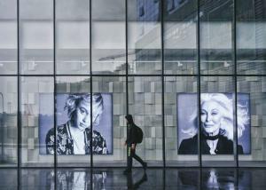 Wall Mount Transparent LED Window Display Stable Performance Long Lifespan
