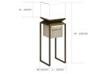 12 V Output Power Custom Glass Display Cases Bronze Color Free 3D Design