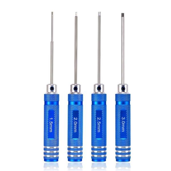 Cheap Titanium Plating 1/8 Inch Hex Screwdriver Bits Set For RC Car for sale