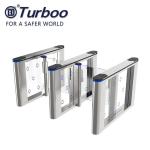 High Security Swing Turnstile Barrier Fully Automatic Access Control With QR
