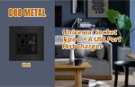Multi Function Metal Power Socket 2 Port USB Charger Type C A