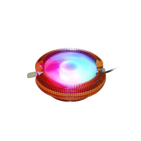Cheap RGB Led Lighting CPU Cooling Radiator For IntelLGA775 Core2DUO AL1050 22 DBA for sale