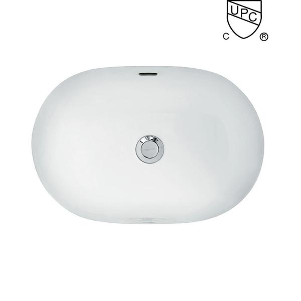 Cheap UPC Under Counter Basin , Ceramics Glazed Oval Wash Hand Basins for sale