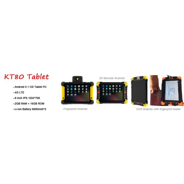 4G LTE Outdoor Handheld PDA , Rugged Tablets PC Barcode Scanner for Information Tracking