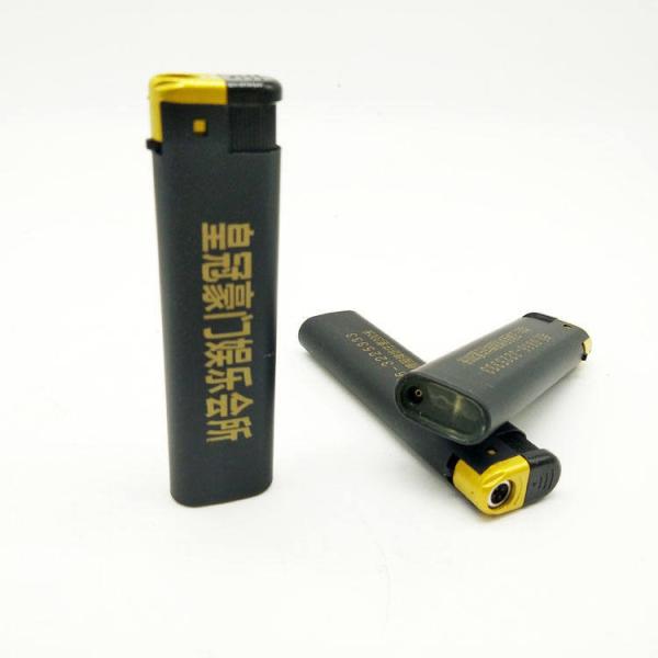 Cheap Classical Black Color Refillable Electric Torch Cigarette Lighter Customized Request for sale